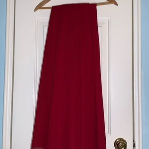 Women Maxi Skirt in Maroon